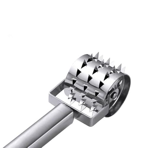 Amaciador De Carne Rolo Manual Inox Amolecedor De Carne