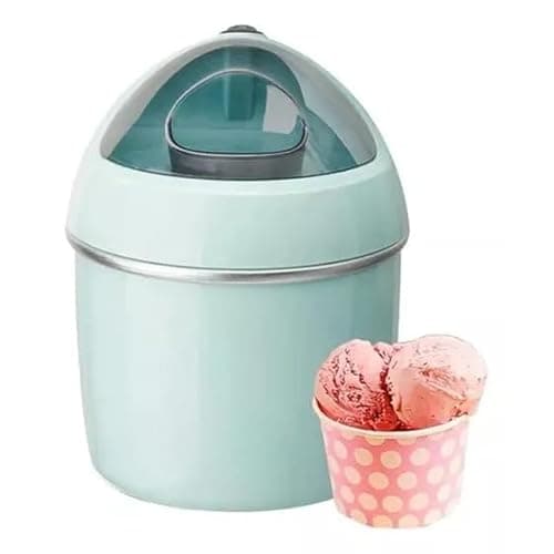 Máquina de Sorvete Elétrica 8W 50/60Hz, Ideal para Casa e Festas, Preparo Rápido de Sorvetes Caseiros