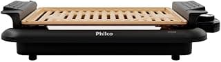 Churrasqueira Elétrica Philco 1200W ; Desmontável e fácil de limpar; 5 níveis de temperatura, Antiaderente Gold PCQ10A - 220V