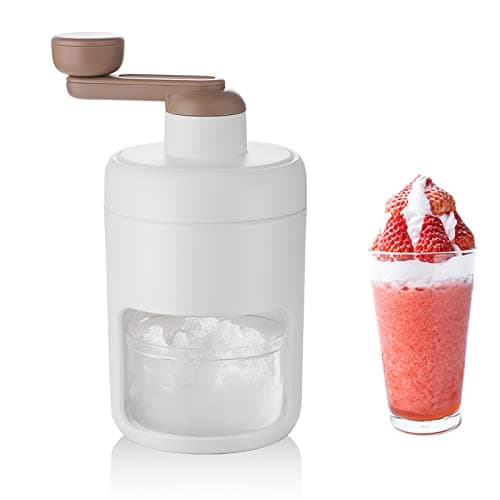 Shoxil Máquina de gelo raspado manual de máquina de cone de neve – triturador de gelo portátil e máquina de gelo raspado com bandejas de gelo grátis – livre de BPA