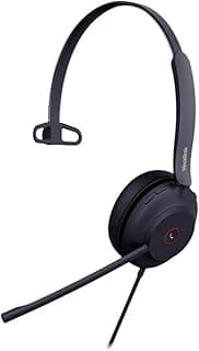 Fone de ouvido Yealink UH37 com cancelamento de ruído, preto, microfone boom, cabo USB-C e USB A