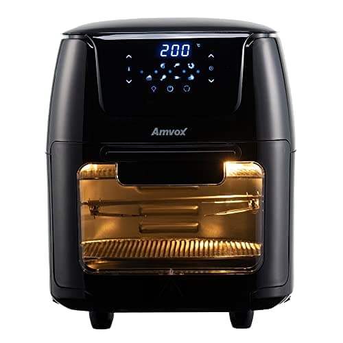 Fritadeira de ar Amvox ARF 1222 12L com porta de vidro e painel digital