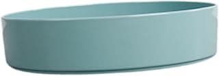 Vaso japonês verde oval para arranjos florais, 23cm