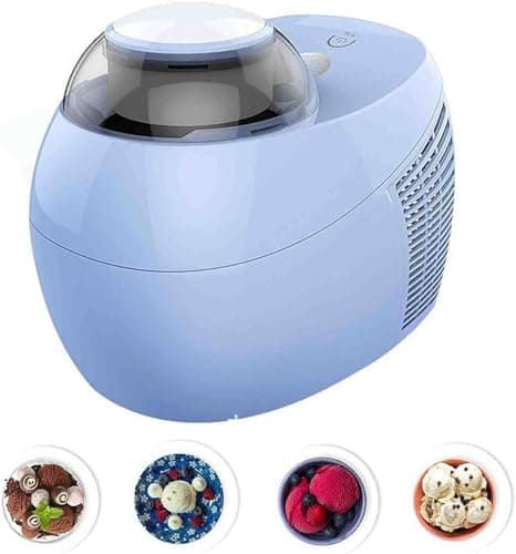 MáQuina AutomáTica Sorvete 500 Ml (24 * 19 * 17 Cm) - ProduçãO RáPida De 90 Minutos, Isolamento De 6 H, MáQuina De Sobremesa De Iogurte, MáQuina Caseira De Casquinha De Sorvete Diy
