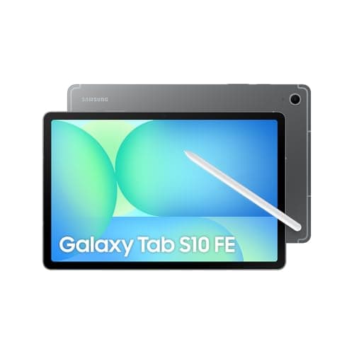 Tablet Samsung Galaxy Tab S10 FE 5G, Cinza, 128GB, 8GB RAM, Tela Imersiva de 10.9" 90Hz, Camera Traseira de 13MP, Câmera Frontal de 12MP Ultra Wide, Wifi 6, IP68, Android 15