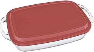 Assadeira Retangular Marinex linha Seletta 3,5 litros TP VERMELHA