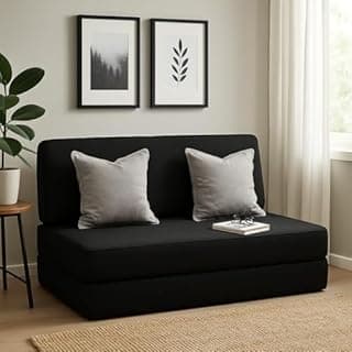Sofá 3 em 1 Dobrável para Casal | Colchão, Assento e Decoração | Transformável e Compacto