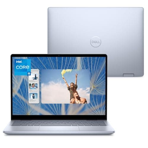 Notebook 2 em 1 Dell Inspiron 2IN1-I51334U-M31 14' FHD+ Touch, Intel Core i5, 16GB RAM, 512GB SSD, Windows 11, Prata Gelo