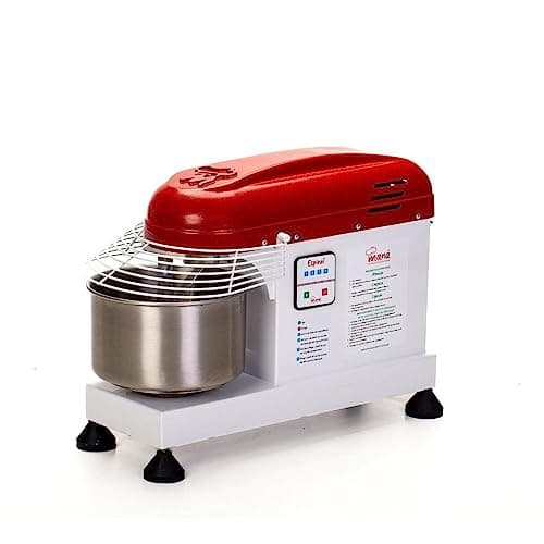 Amassadeira Espiral Maná 5 Kg Profissional Monofásico 220v Aem-5 Pro vermelha e branca