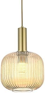 Lustre Pendente Nordecor Canne Oni 2915 Ouro Champagne E27 Bivolt