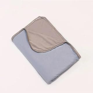 Manta Refrescante Cobertor Gelado Frio Térmico Resfriamento Calor Fresco Perfeito para Cama, Sofá e Viagens Q-Max 0.4, Lavável à Máquina 200 cm x 150 cm Azul