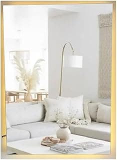Espelho retangular com LED luz quente e fria 80x50cm para banheiro, quarto, sala e penteadeira