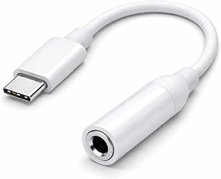 Cabo Adaptador USB Tipo-C para P2 3.5mm com DAC, Cabo Conversor para Fone de Ouvido, Compatível com Smartfones USB-C, Áudio.
