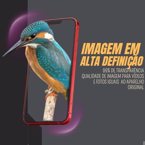 Imagem em alta definição na película de vidro para Galaxy A13 com 99% de transparência