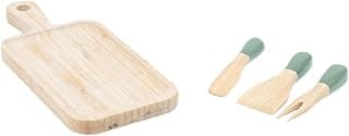 Kit Jogo de Utensílios de Bambu com Tábua de Corte - Oikos