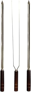 Kit 3 Espetos Artesanais Inox P/Churrasco