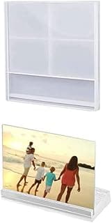Suporte de retrato de silicone transparente para foto de família na praia
