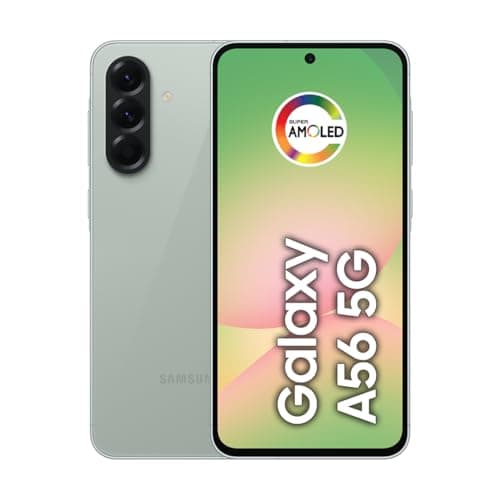 Smartphone Samsung Galaxy A56 5G 256GB, 8GB RAM, Câmera 50MP, IP67, Super AMOLED 6.7 polegadas, Recursos AI, Verde