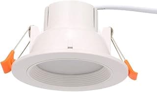 Luminária de Embutido LED 7W com Sensor Movimento Teto Função Controle Luz Corpo Lâmpada Integrado para Casa Escritório Corredor Garagem e