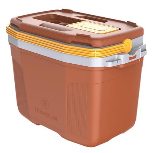 Caixa Térmica Termolar SUV 32L Laranja com Alças Amarelas