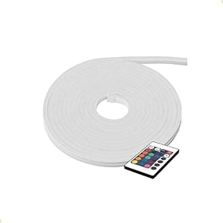 Fita LED neon RGB inteligente com controle remoto, 5m, USB