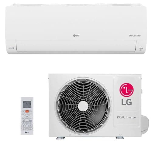 Ar-condicionado Split LG Dual Inverter 9.000 BTUs branco com controle remoto