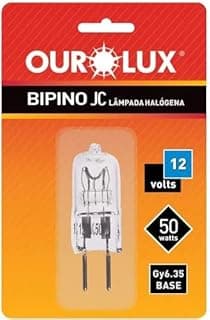 Lâmpada Halógena Jc Bipino 50W 12V Ourolux 01380