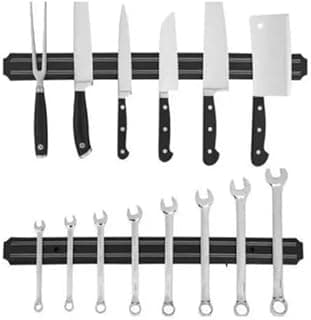 Suporte magnético preto para facas e ferramentas de 33cm