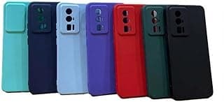 Capas de telefone Xiaomi Poco F5 Pro em várias cores, proteção premium, design traseiro com recortes para câmeras e botões, textura aveludada.