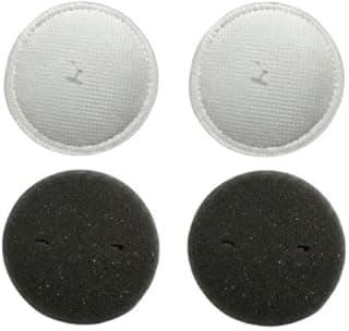 Kit de filtros para aspirador de pó com dois filtros brancos e dois pretos