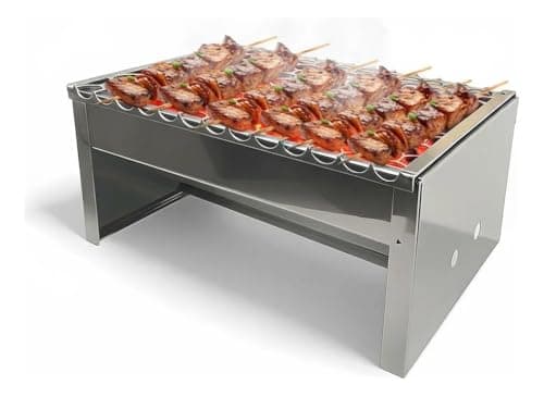 Churrasqueira A Carvão Portatil Inox Smart Inox