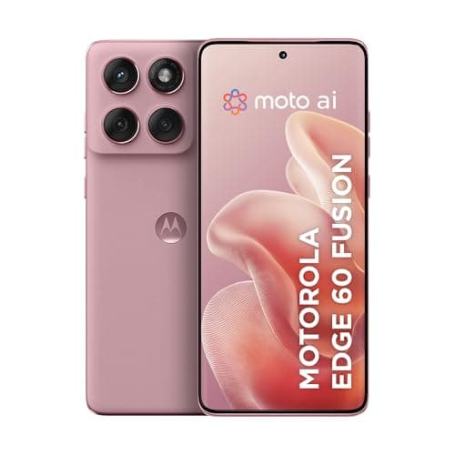 Smartphone Motorola Edge 60 Fusion 5G - 256GB 16GB (8GB RAM+8GB Ram Boost) 50MP Sony AI Camera IP68 NFC - Rosa