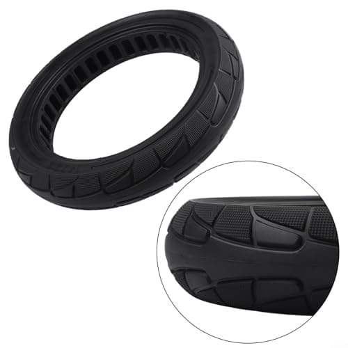 Pneu sólido de 35 cm 14 x 2,50 (2,50-10) não pneumático - pneu de substituição para bicicletas elétricas — borracha, antiperfuração, sem inflação, E-para pneu de bicicleta