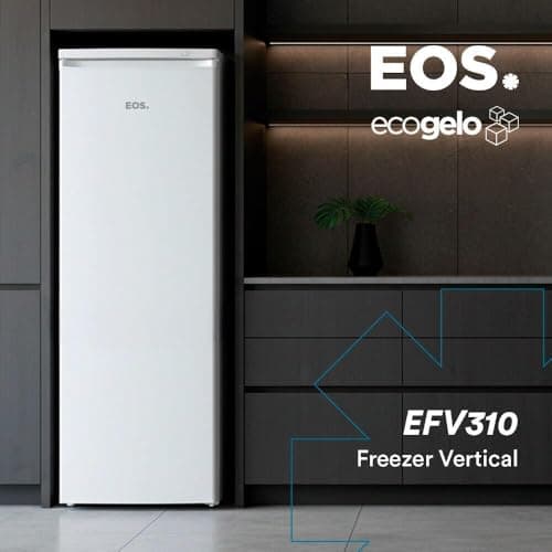 Freezer Vertical Eos 220 Litros Ecogelo Branco Efv310 220v