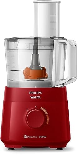Multiprocessador PowerChop 600 Plus, Philips Walita, vermelho, 600W, 110v, 4 em 1