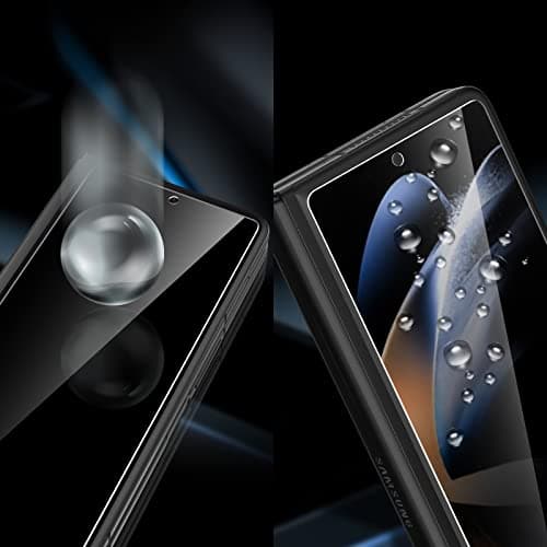 Protetor de tela antiespião para Galaxy Z Fold 4, preto, pacote com 2.