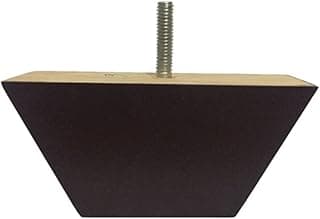 Pé Retangular Imbuia Sofás 6cm Altura 12cm Kit 04 Pezinhos