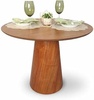 Mesa de Jantar Redonda Laminado em Madeira 90cm Cairo Madeira