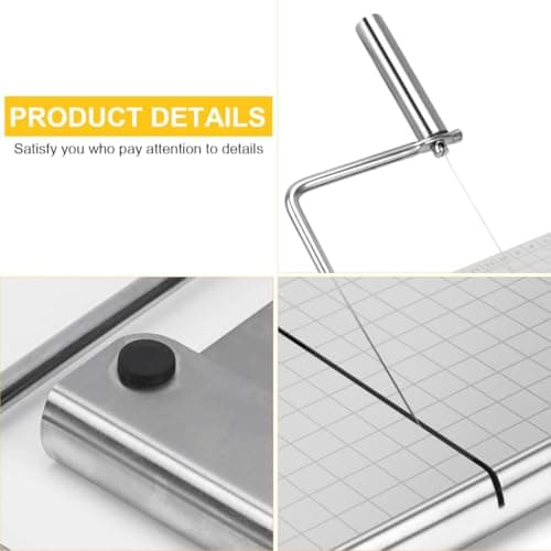 Detalhes do fatiador manual de queijo e frios em aço inox multifuncional prateado