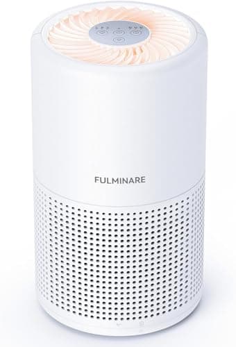 Purificadores de Ar Para Quarto, Filtro de Ar, Silencioso Com Luz Noturna, Pequeno Portátil Para Casa, Escritório, Sala De Estar (1 PACK)