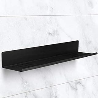 Prateleira de Parede 40cm em Metal, Prateleira Flutuante Decorativa para Quarto Sala Banheiro Organização e Decoração