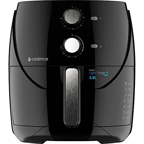 Fritadeira sem óleo Cadence Super Light Fryer Colors, 3,8L, preta, 220V