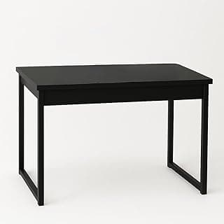 Escrivaninha Home Office Industrial, Mesa de Estudo para Notebook Computador, Tampo MDP com Estrutura Metálica, Compacta 90x45x75cm(Preto/Preto)