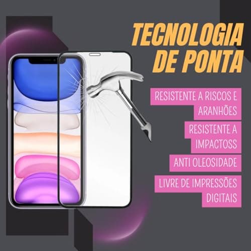 Película de vidro Samsung Galaxy A13 3D 9H, resistente a riscos e impactos