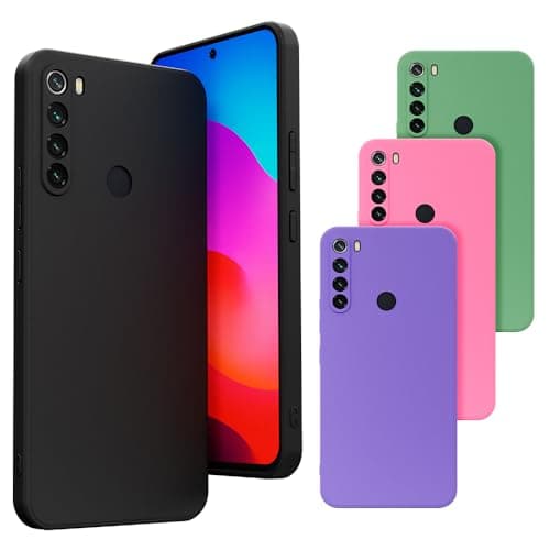 Capa de Silicone Veludo Premium Preta para Xiaomi Redmi Note 8