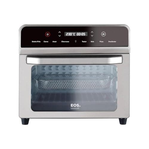 Forno Elétrico e Air Fryer Eos 25 Litros 3 em 1 Inox Efe25aid 220v