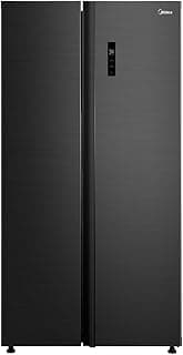 Geladeira side by side preta Midea 511L inverter