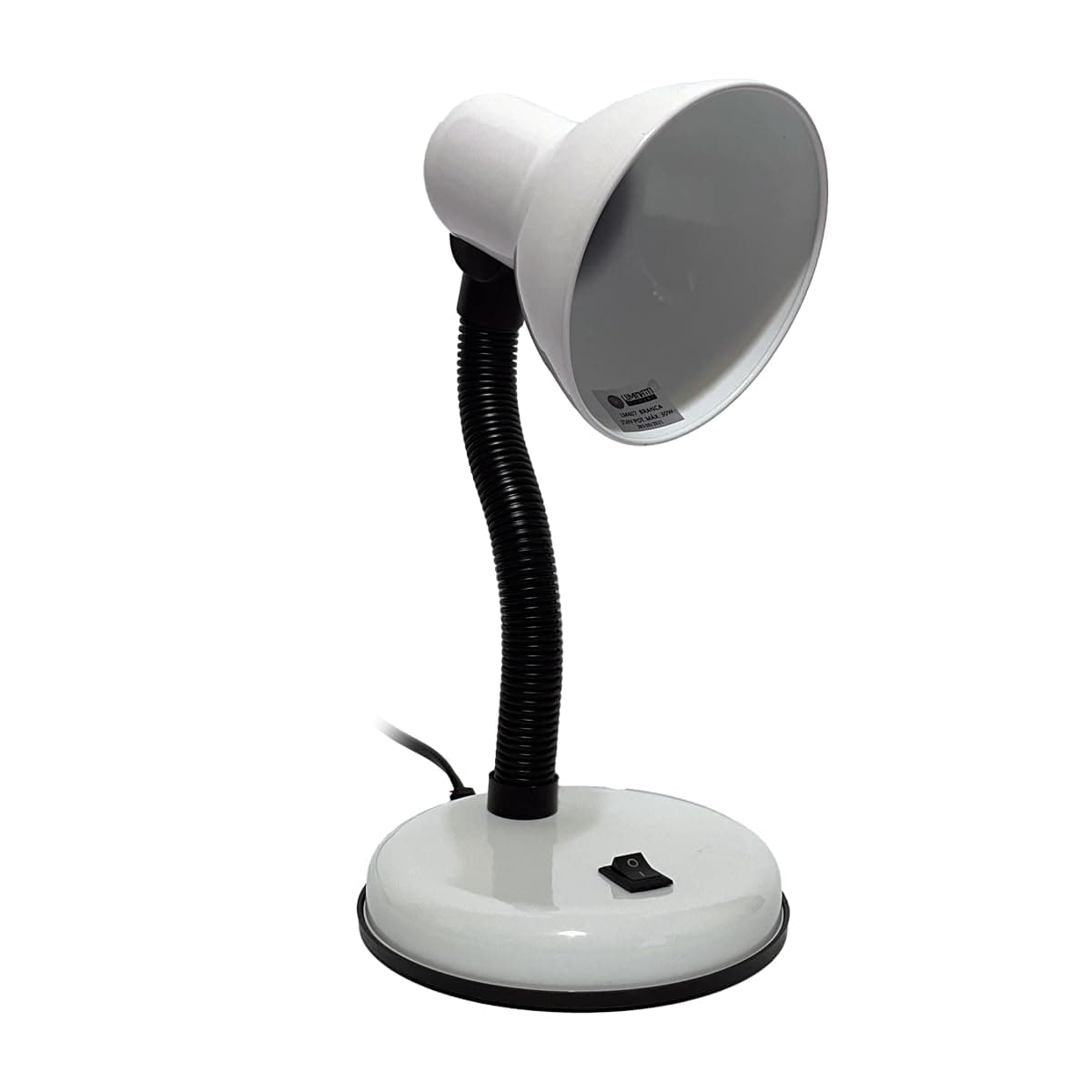 LUMINATTI BY DANURI Viking Luminária de Mesa, Branco, Até 30 W