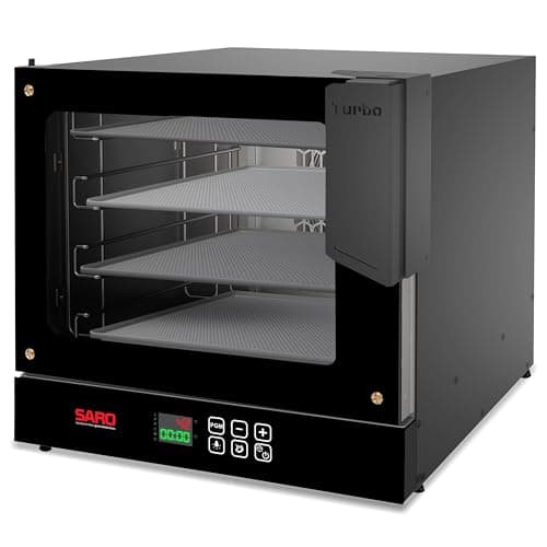 Forno Turbo Digital Elétrico com 4 esteiras 127V preto