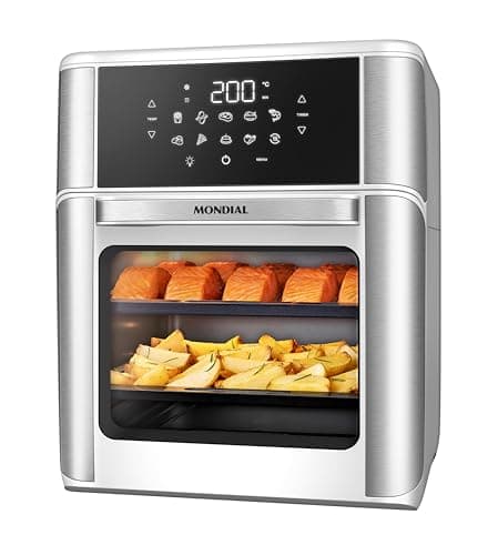 MONDIAL Fritadeira Air Fryer Forno Oven 12L, Branco/Inox, 2000W, 127V - AFON-12L-WI